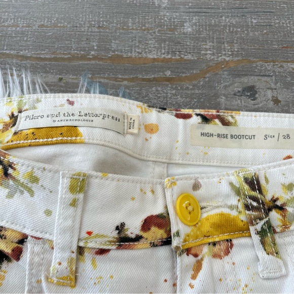 Pilcro and the Letterpress Anthropologie Lemon Grove Cropped Bootcut Jeans - Picture 5 of 6